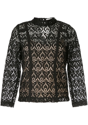 We Are Kindred sheer Romily top - Black