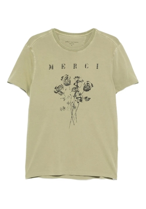 John Varvatos floral-graphic T-shirt - Neutrals