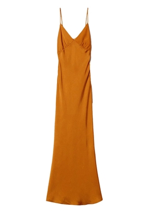 TWINSET satin maxi dress - Orange