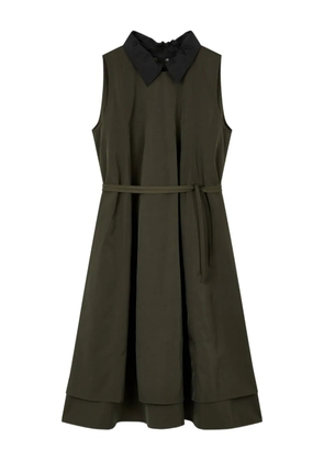 TOMBOY collared belted dress - Green