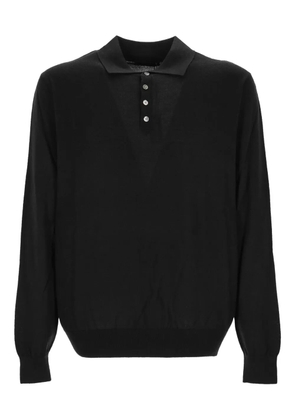 OUTFIT buttoned collared polo shirt - Black