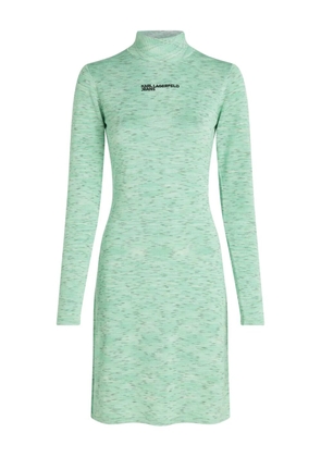 Karl Lagerfeld Jeans long-sleeve mock-neck midi dress - Green