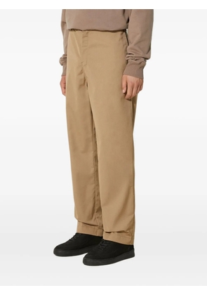 Carhartt WIP flat-front logo-patch trousers - Neutrals