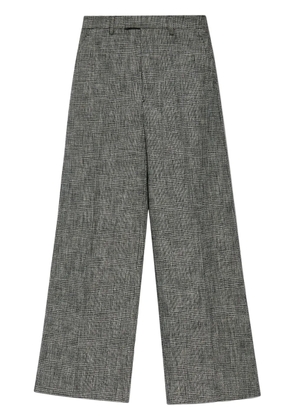 VETEMENTS checked wide-leg trousers - Black