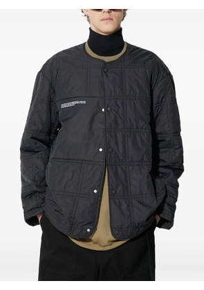 Pangaia quilted buttoned jacket - Black