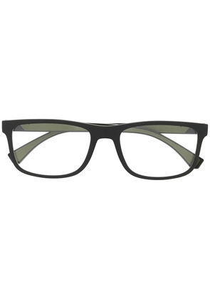 Emporio Armani square frame glasses - Black