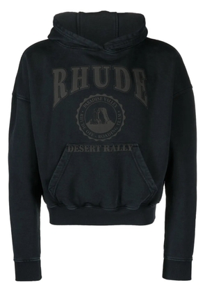 RHUDE Desert Valley cotton hoodie - Black