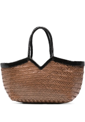 VIPERA woven tote bag - Brown