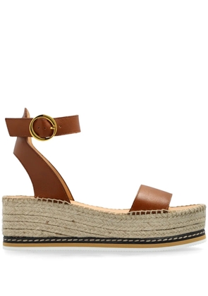 Odissì leather espadrilles - Brown