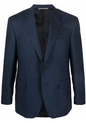 Canali single-breasted wool blazer - Blue