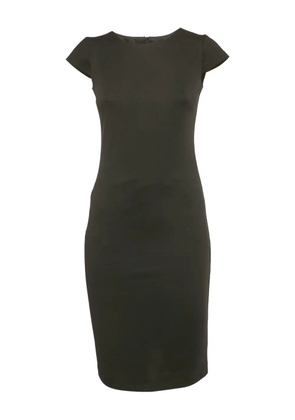 Veronica Virta crepe short-sleeved midi dress - Black