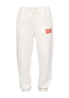 Helmut Lang drawstring graphic pants - White