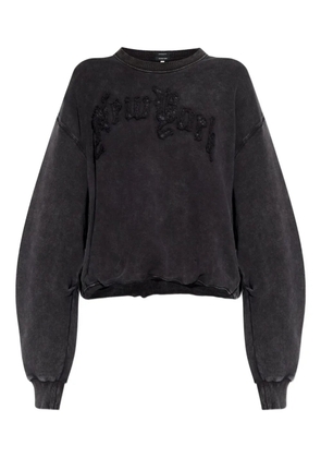 R13 frayed-embellished sweatshirt - Grey