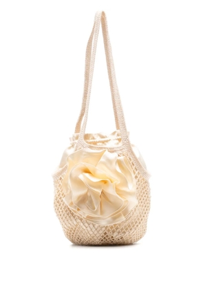 Magda Butrym Sevana medium crochet tote - Neutrals