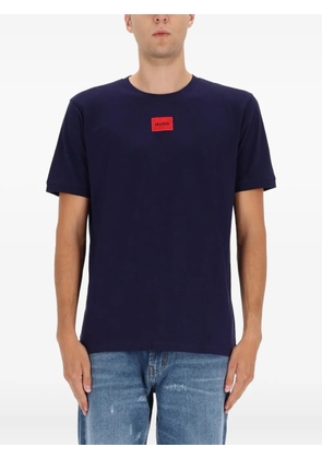 HUGO logo-patch T-shirt - Blue