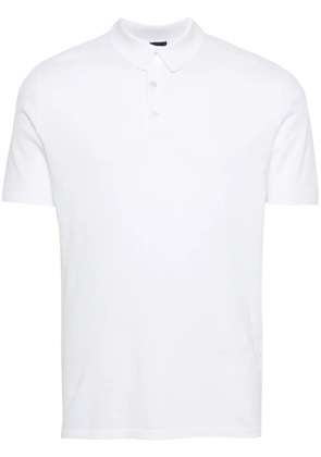 Fedeli short-sleeves cotton polo shirt - White