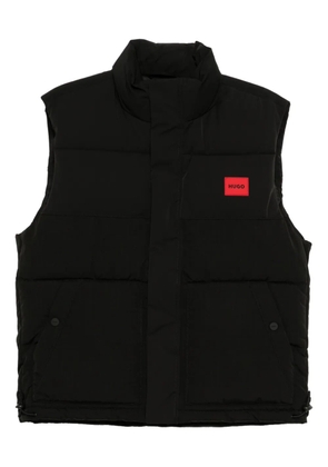 HUGO logo-patched gilet - Black