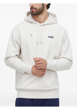 PUMA embroidered hoodie sweatshirt - Neutrals