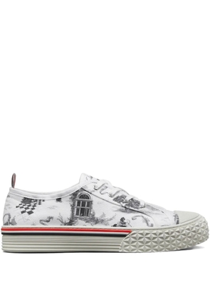 Thom Browne toile low top sneakers - White
