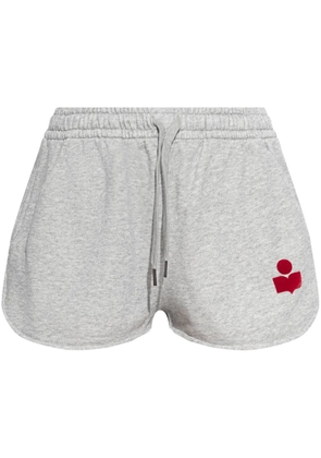 MARANT ÉTOILE Mifa logo-print track shorts - Grey