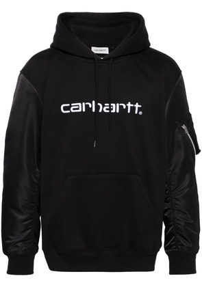 Junya Watanabe MAN x Carhartt logo-embroidered hoodie - Black