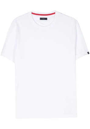Fay logo-patch cotton T-shirt - White