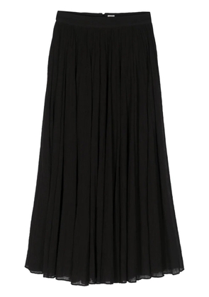 TOTEME plissé-effect organic cotton midi skirt - Black