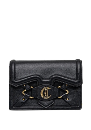 Just Cavalli logo-plaque cross body bag - Black