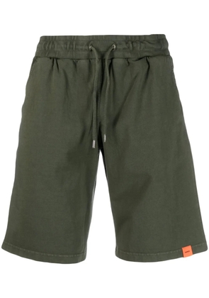 ASPESI logo-patch drawstring-waistband shorts - Green