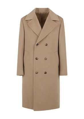 Brett Johnson double-breasted coat - Neutrals