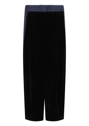 Giorgio Armani velvet trousers - Blue