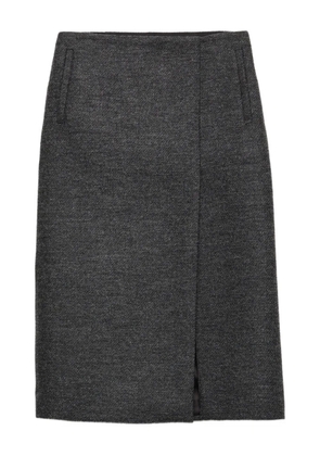 Prada front-slit skirt - Grey