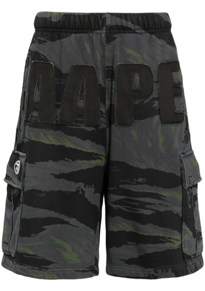 AAPE BY *A BATHING APE® logo-patch cargo shorts - Grey