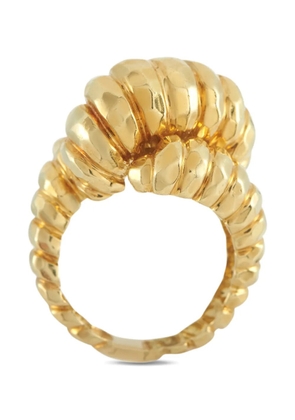 Henry Dunay 18K yellow gold hammered cocktail ring