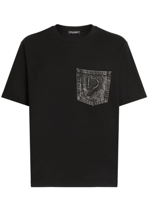 Dolce & Gabbana logo pocket T-shirt - Black