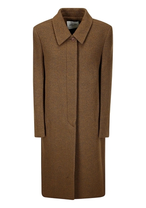 Low Classic single-breasted coat - Brown