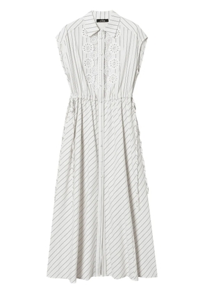 TWINSET macramé-detail maxi dress - White
