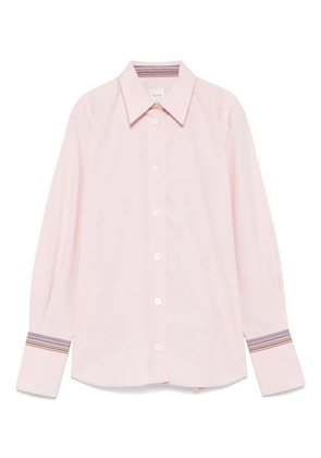 Paul Smith striped-cuff cotton shirt - Pink