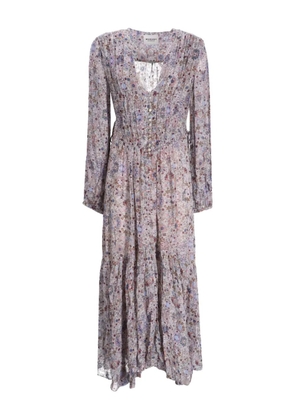 ISABEL MARANT floral-pattern maxi dress - Purple