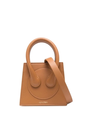 AZ FACTORY x Ester Manas small Cake tote bag - Brown
