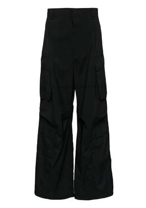 Juun.J Poly Puckering String trousers - Black