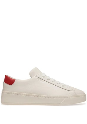 Bally embossed-logo leather sneakers - White