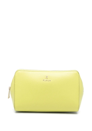 Furla Camelia L leather makeup bag - Yellow