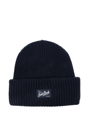 MC2 Saint Barth ribbed patch hat - Blue