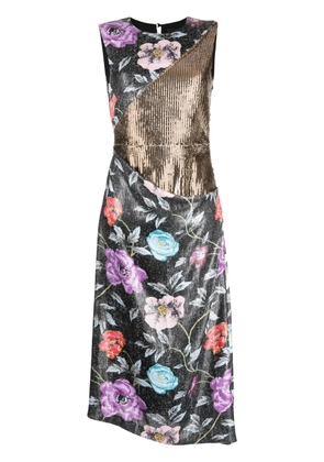 Puppets and Puppets Mother floral sequin midi dress - Multicolour