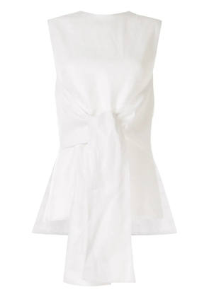 Bambah tie front tunic - White
