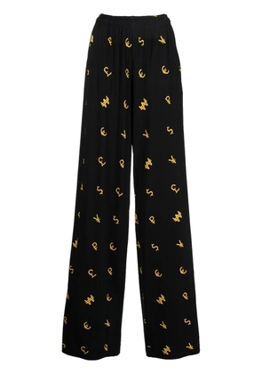 VETEMENTS high-rise wide-leg trousers - Black