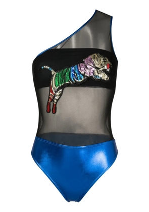 Brigitte Carnaval/Festival sequin-embellished one-shoulder swimsuit - Black