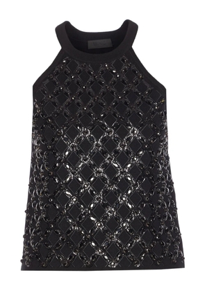LIU JO halterneck embellished top - Black