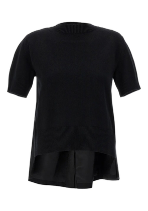 sacai asymmetrical T-shirt - Black